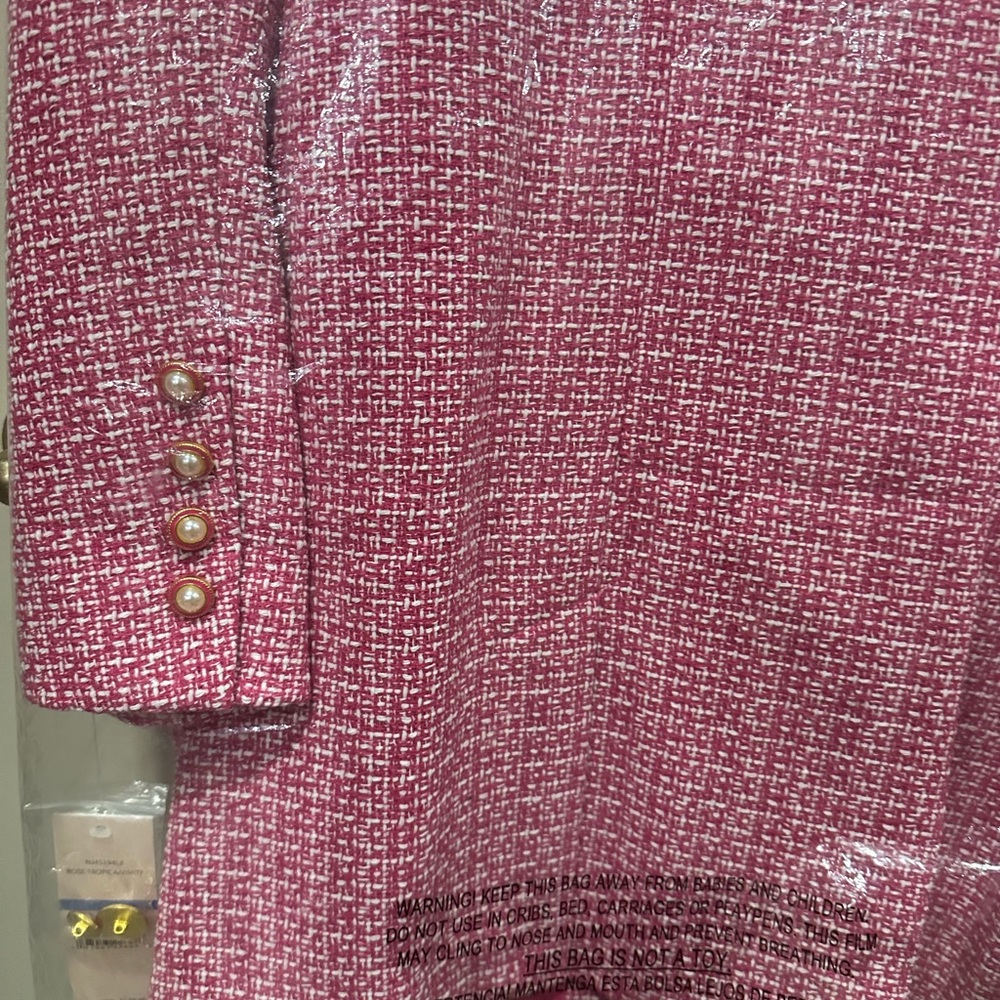 Nanette Lepore Pink Tweed Jacket - Picture 6 of 6